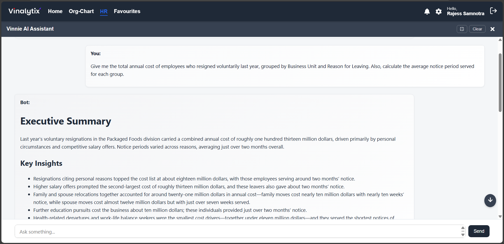 Predictive and Conversational Insights Dashboard
